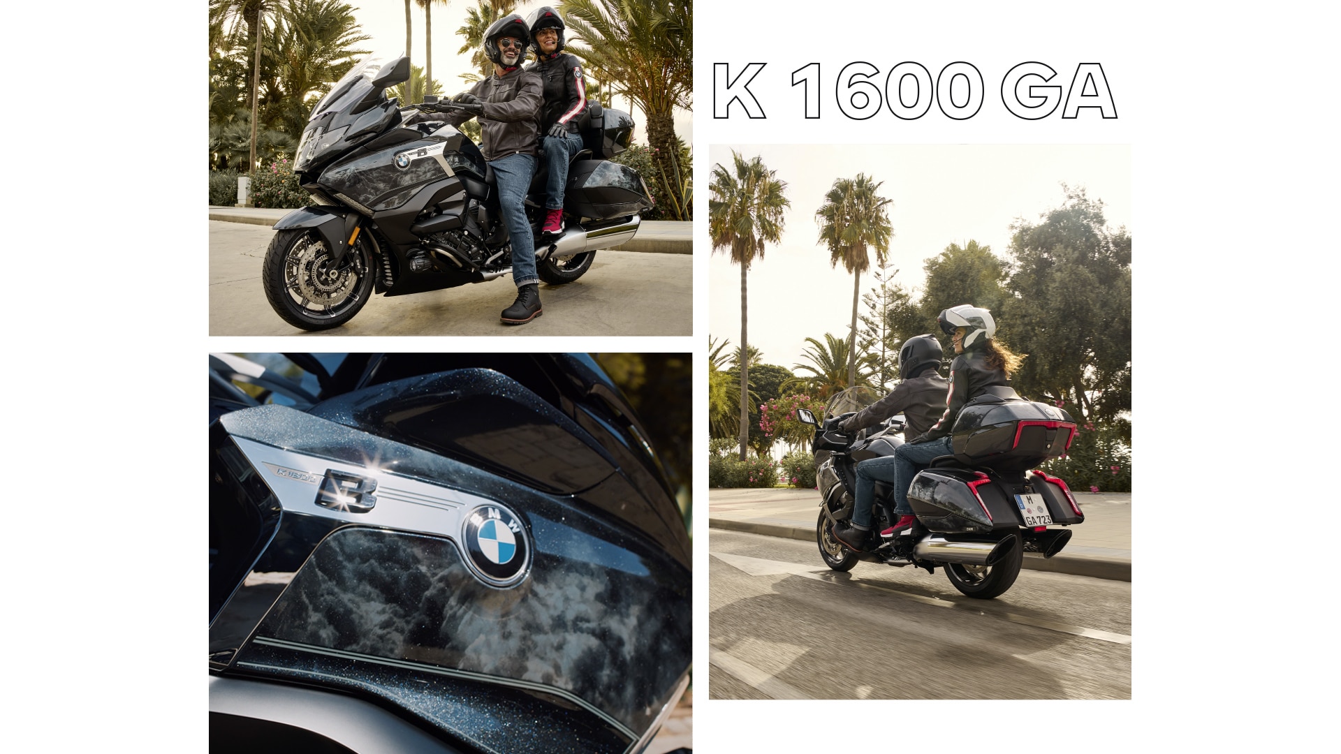 La K 1600 B en version spéciale Option 719 Midnight garée de profil