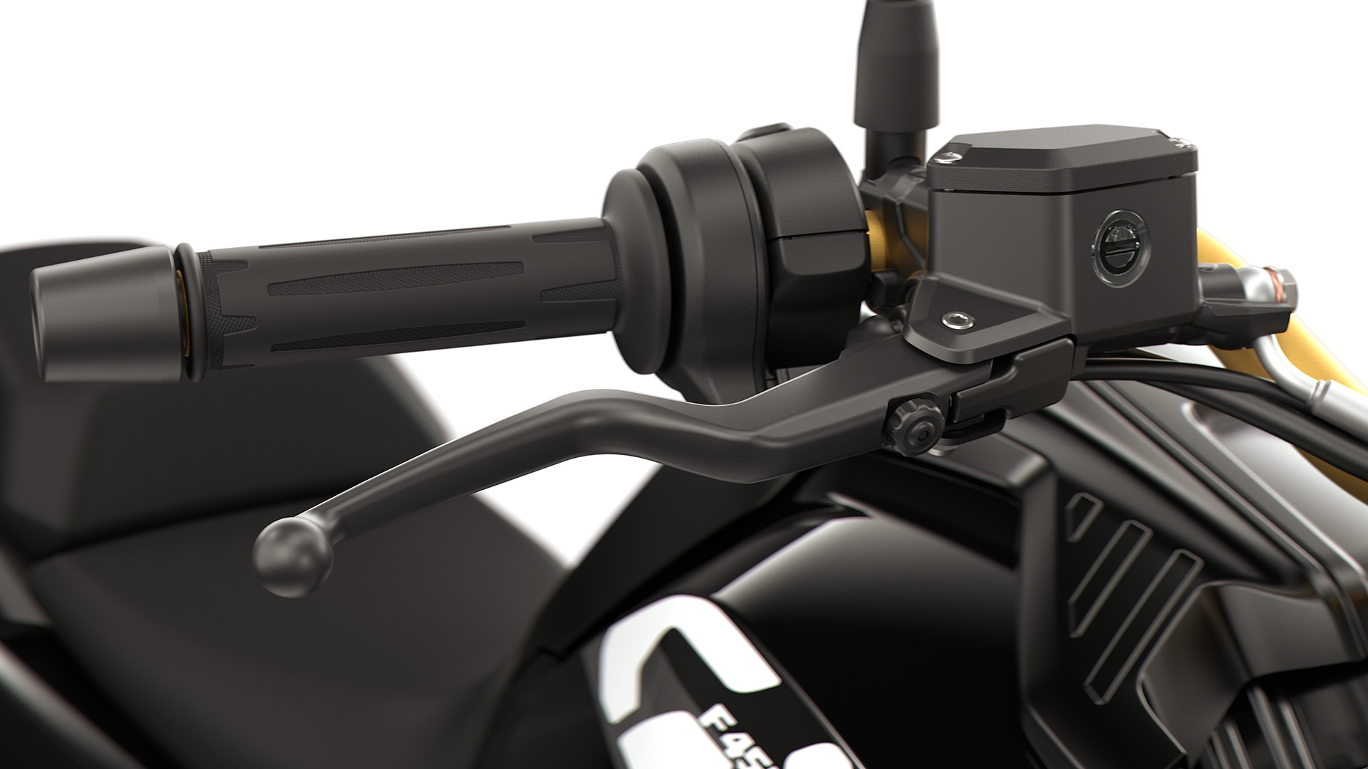 Les manettes réglables de la F 450 GS de BMW Motorrad