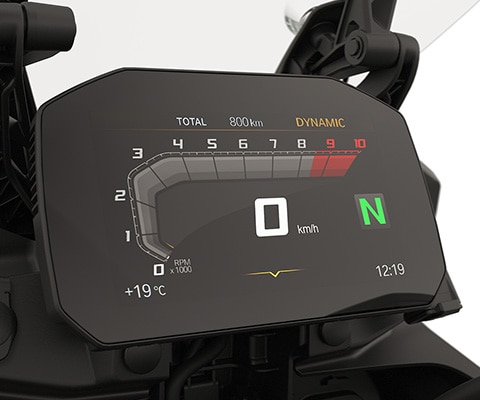 Écran TFT avec Connectivity de la BMW F 800 GS