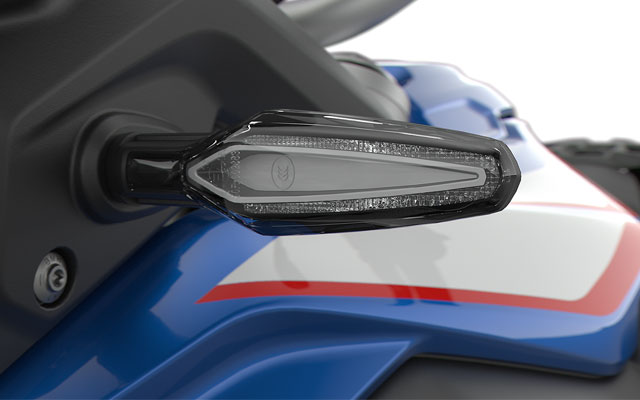 Nous voyons ici les clignotants à LED de la F 850 GS.
