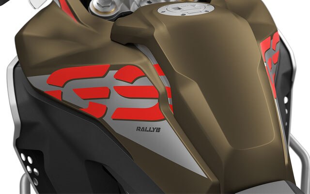 Nous voyons ici le réservoir de la F 850 GS Adventure.