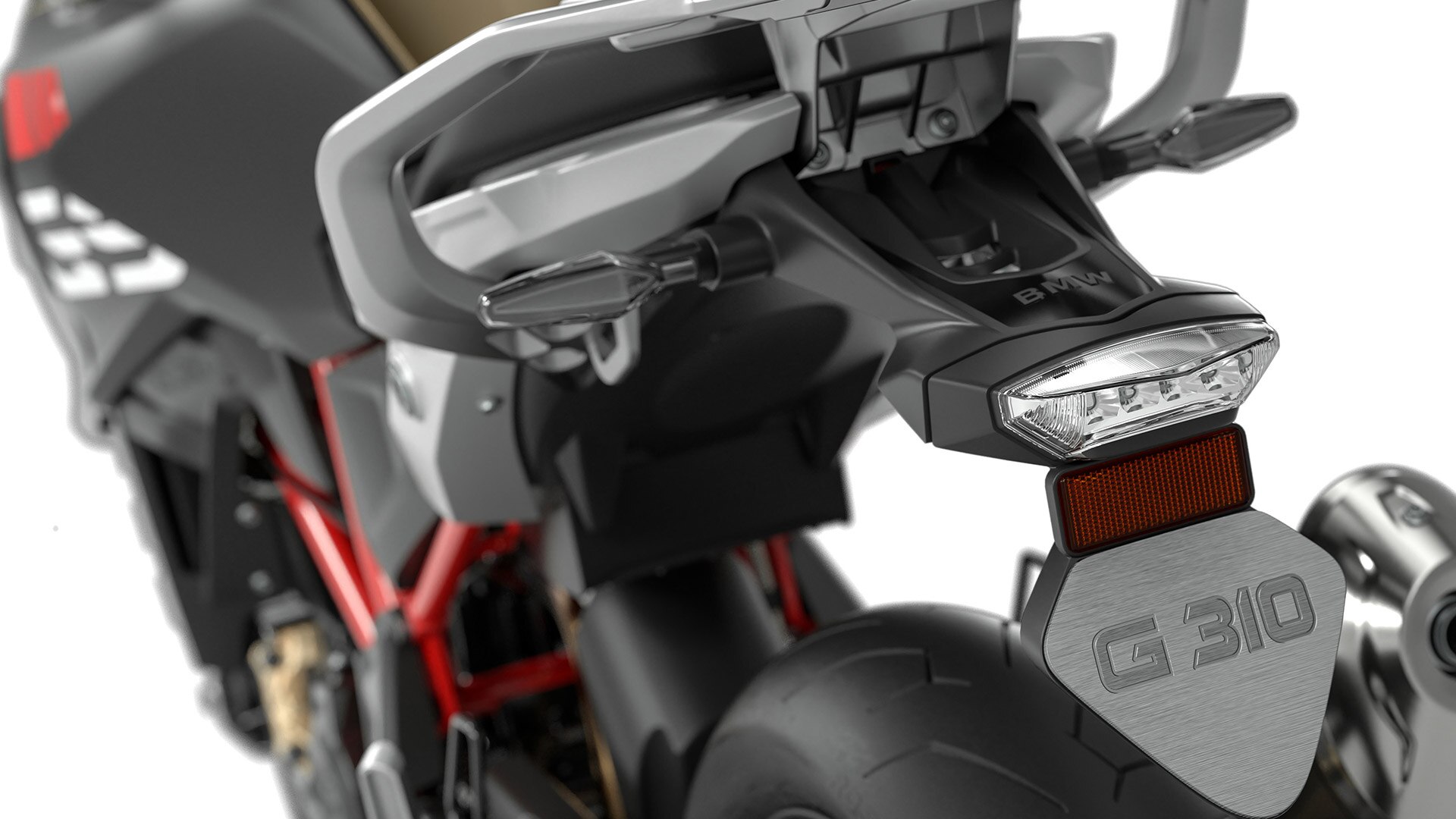 Nous voyons ici les phares LED avec éclairage diurne de la G 310 GS.