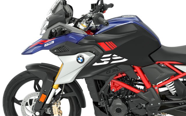 Nous voyons ici la ligne aérodynamique typique de la G 310 GS.