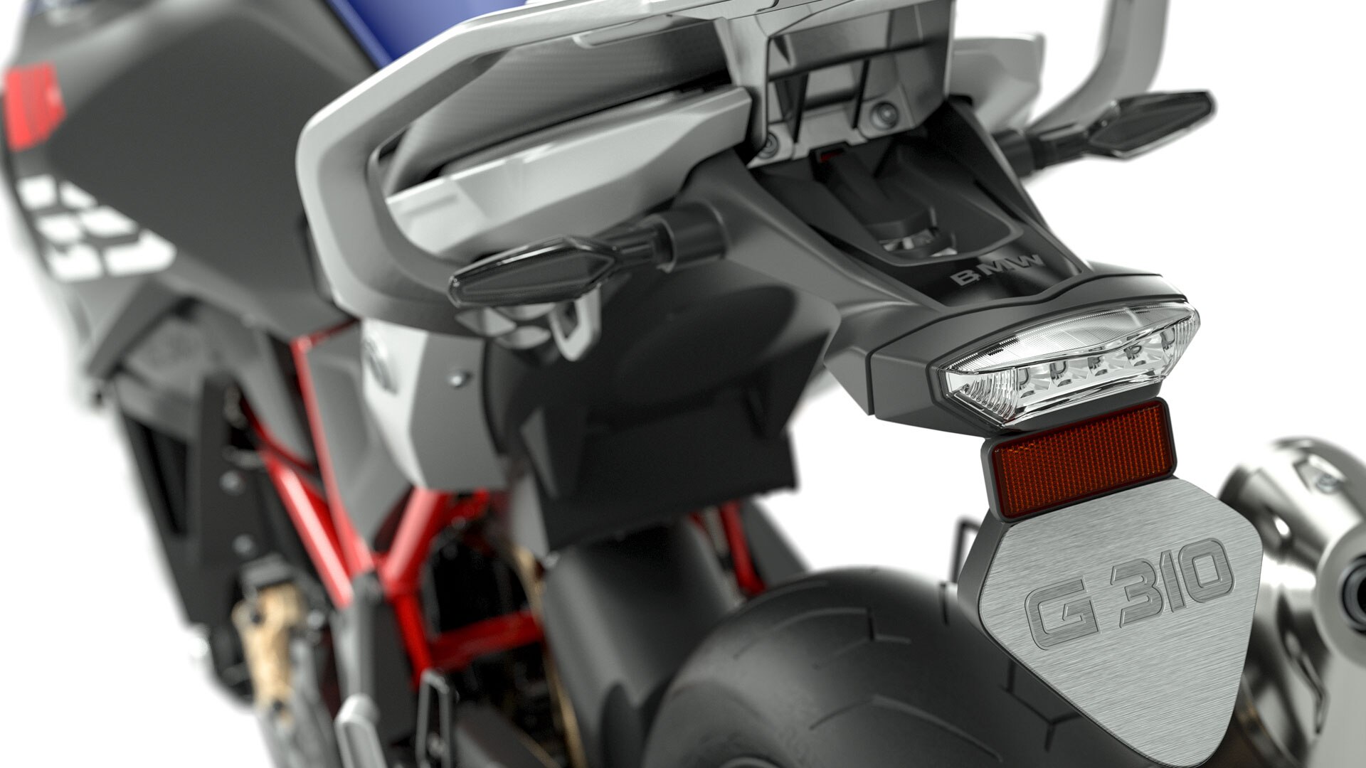 Nous voyons ici les phares LED avec éclairage diurne de la G 310 GS.
