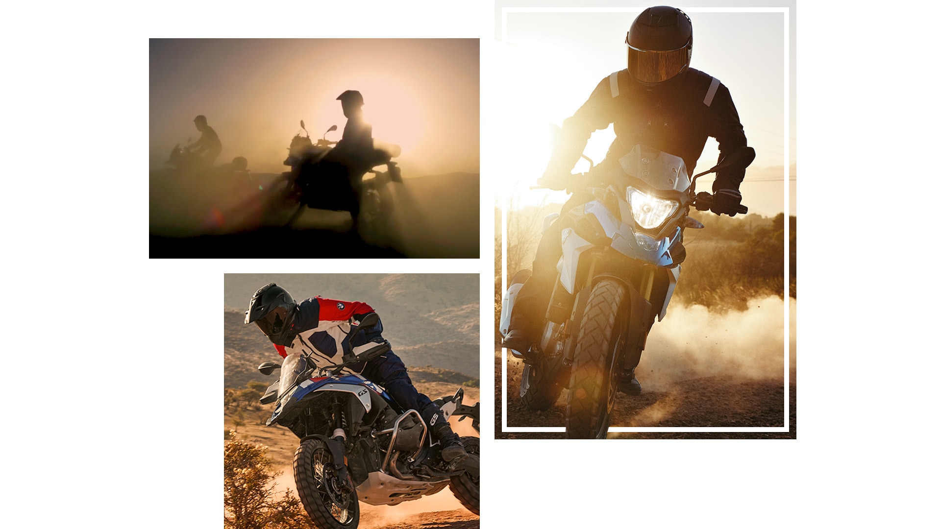 Collage des modèles BMW Motorrad GS.