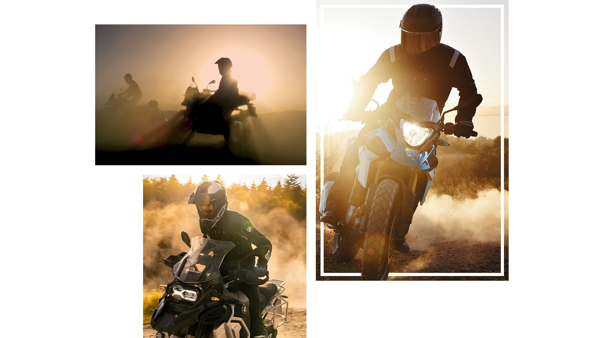 Collage des modèles BMW Motorrad GS.