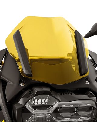 Nous voyons ici la bulle sportive jaune de l'Edition 40 Years GS.