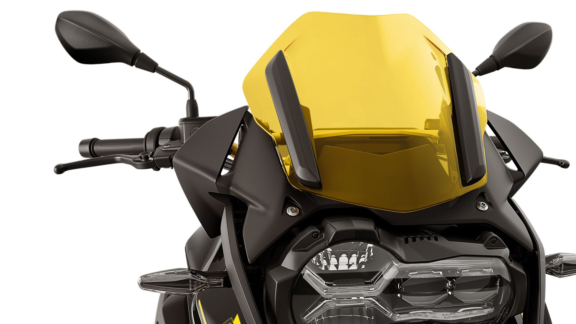 Nous voyons ici la bulle sportive jaune de l'Edition 40 Years GS.