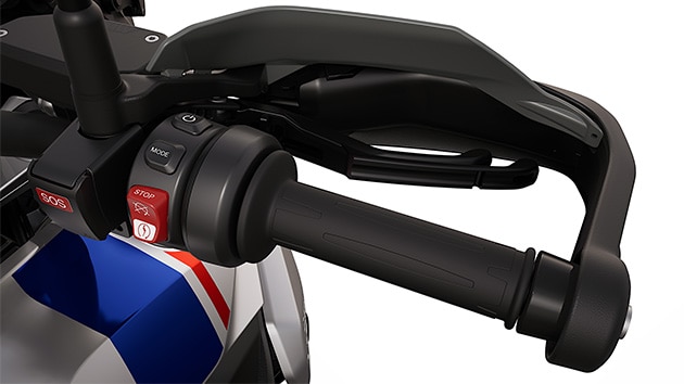 Le levier de frein à main de la BMW R 1300 GS Trophy de BMW Motorrad