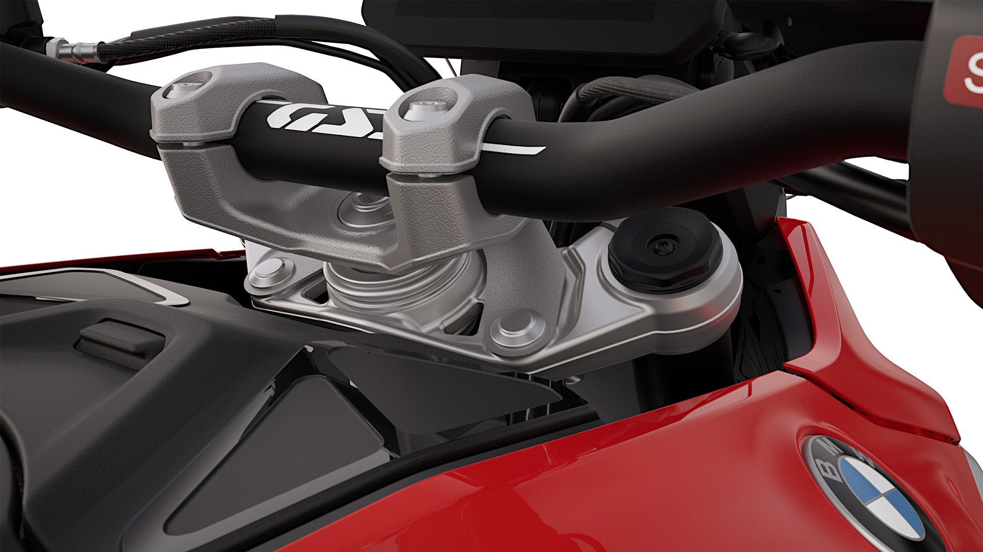 Le pontet de fourche avec Telelever EVO BMW de la BMW R 1300 GS de BMW Motorrad