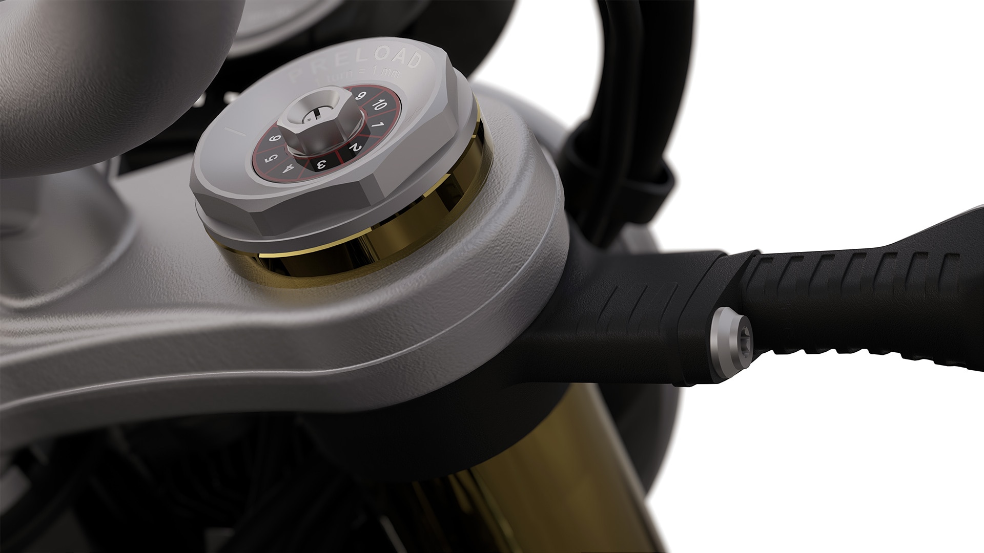 La fourche Upside-Down réglable de la BMW R nineT de BMW Motorrad