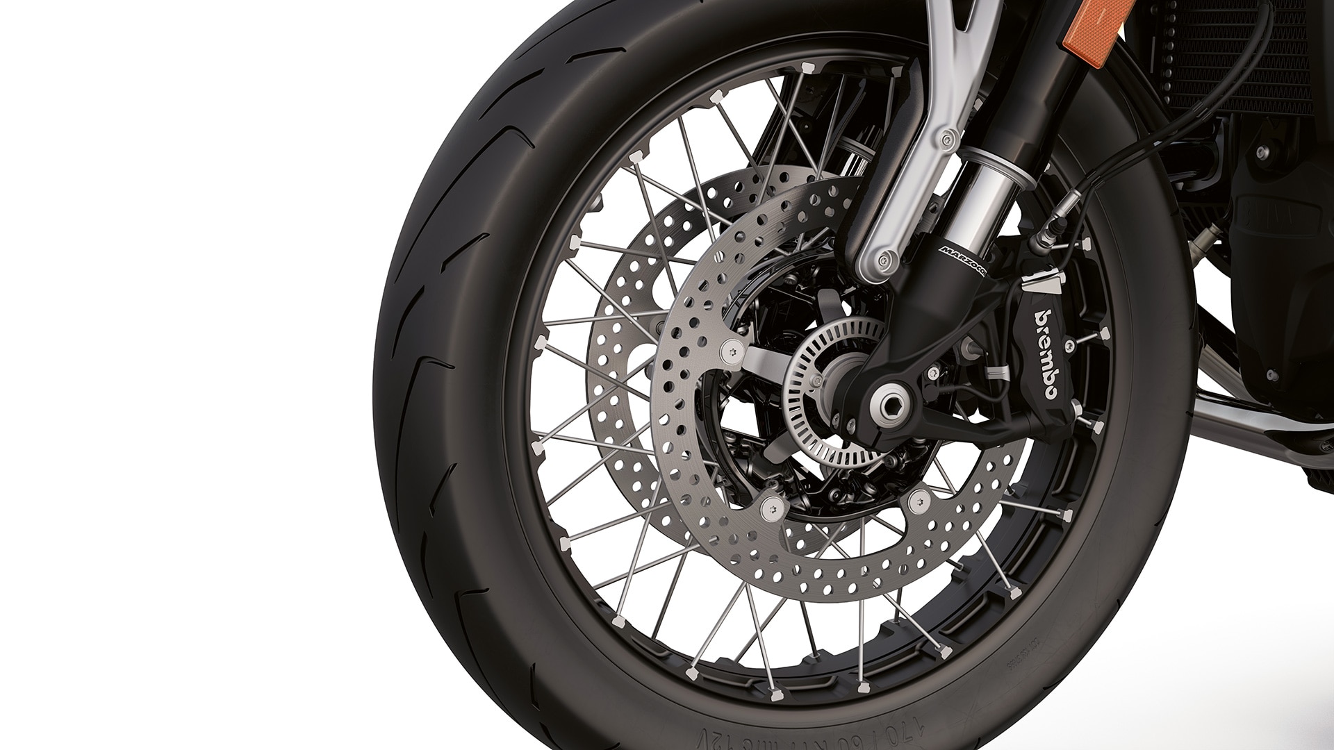 Les roues à rayons optionnelles or et noir de la BMW R 12 de BMW Motorrad