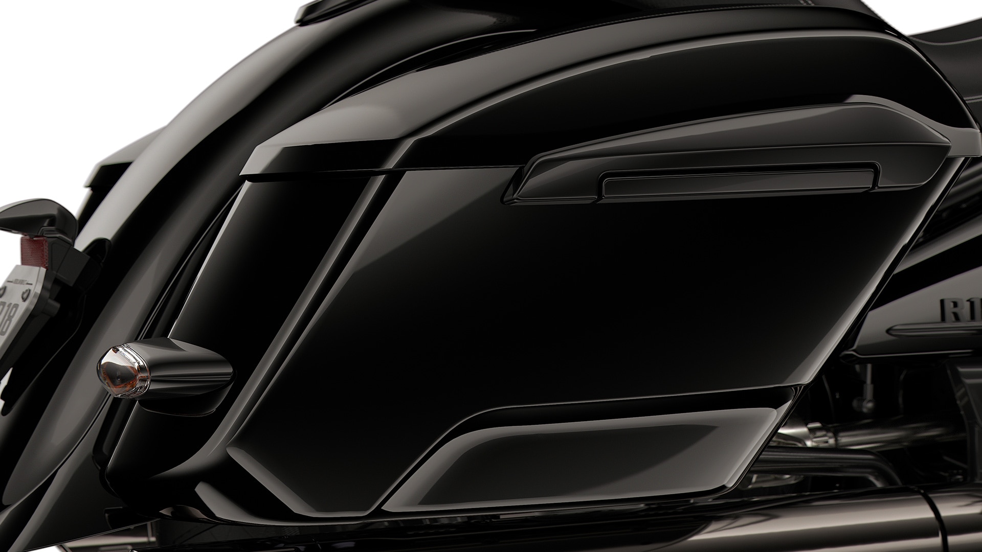 Les valises sont intégrées à la silhouette aérodynamique.