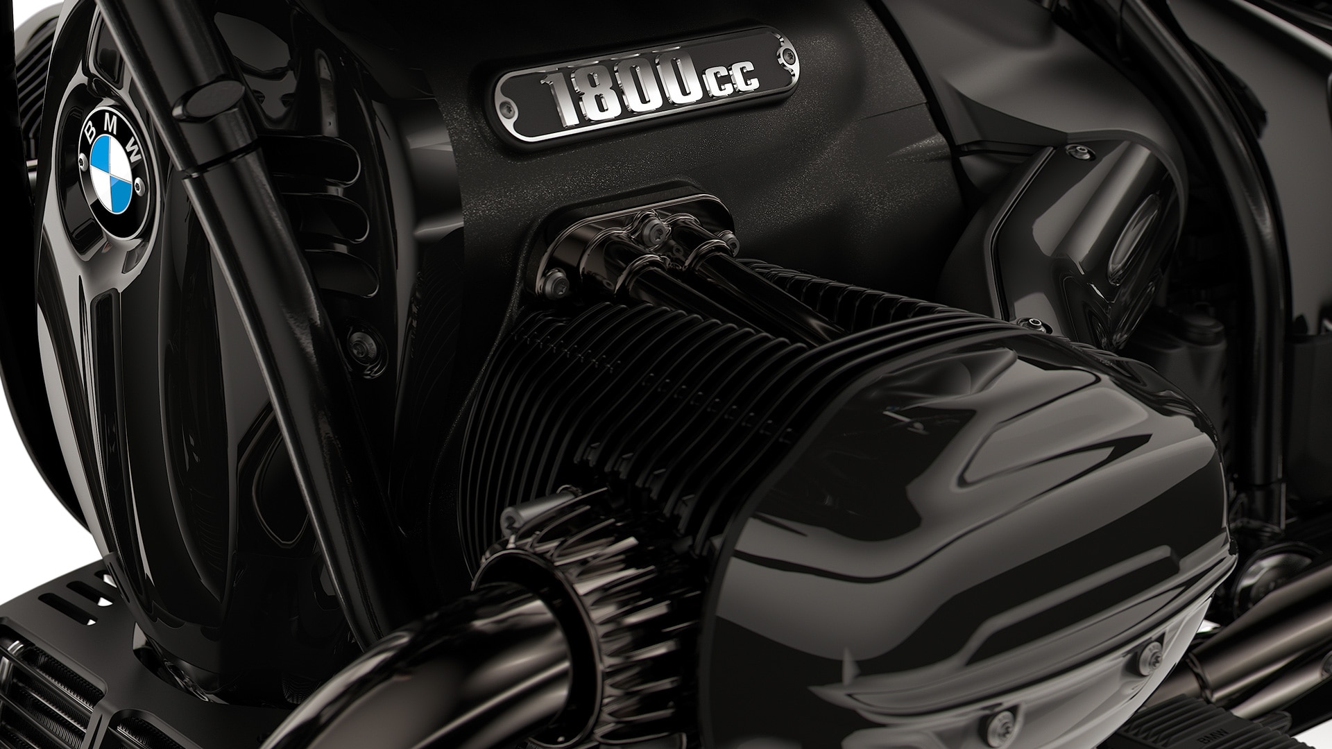 L'imposant moteur boxer de la R 18 B.