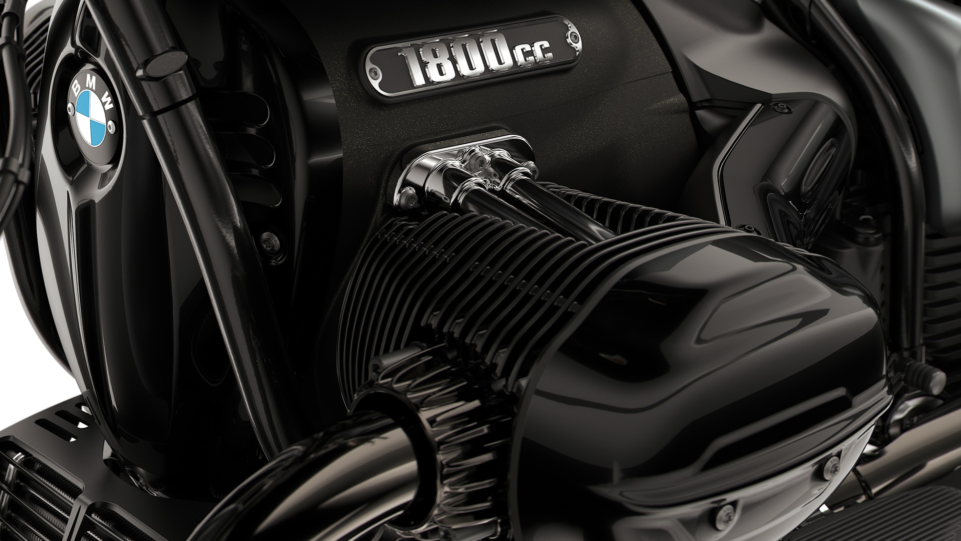 Vue détaillée du moteur à pistons opposés de la BMW R 18 Roctane de BMW Motorrad