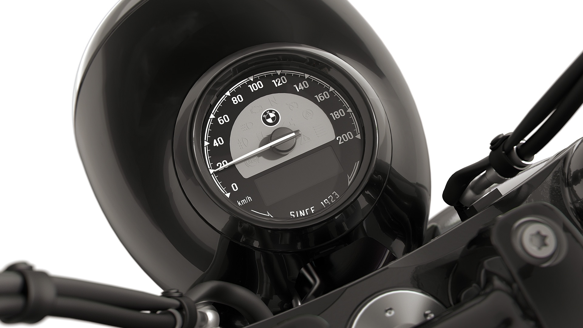 Vue détaillée du cadran de compteur de vitesse de la BMW R 18 Roctane de BMW Motorrad