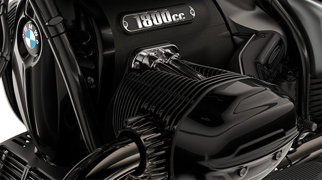 Vue détaillée du moteur à pistons opposés de la BMW R 18 Roctane de BMW Motorrad