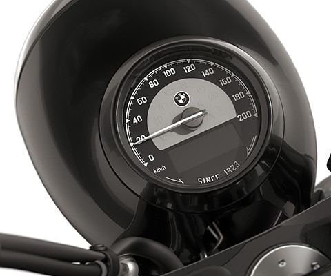 Vue détaillée du cadran compteur de vitesse de la R 18 Roctane de BMW Motorrad