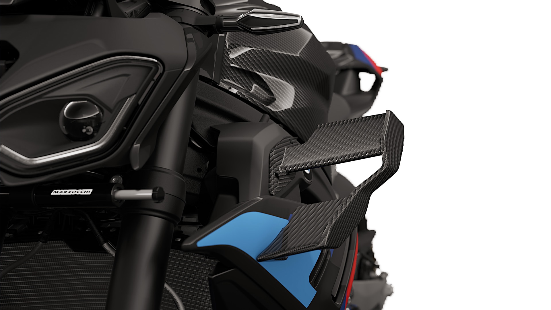 Les ailettes M Carbon de la BMW M 1000 R