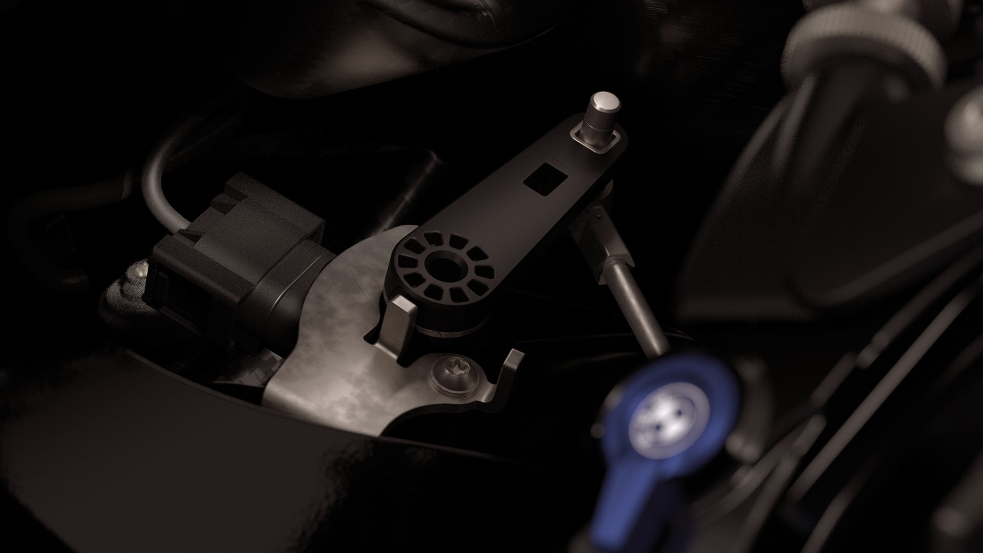 Le capteur d’angle de braquage de la BMW M 1000 RR