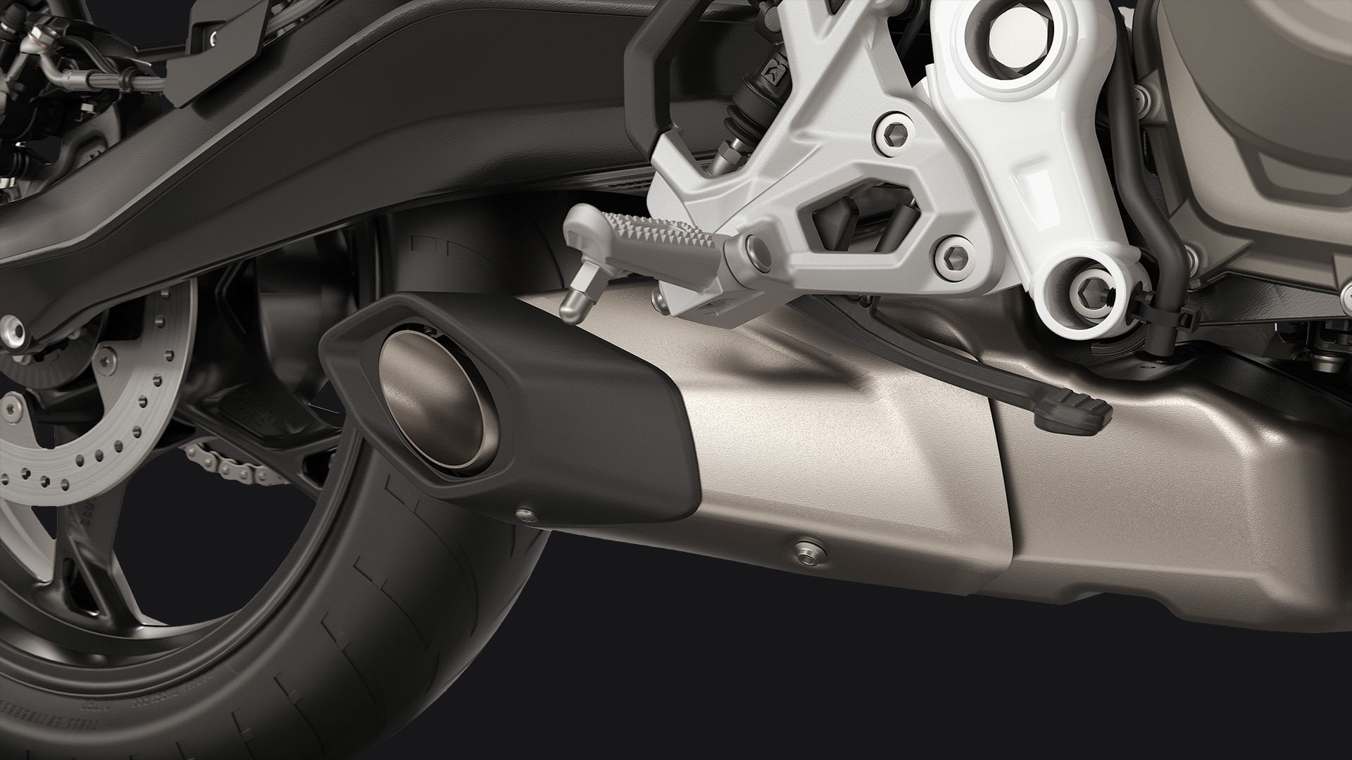 Le silencieux de la F 450 R de BMW Motorrad