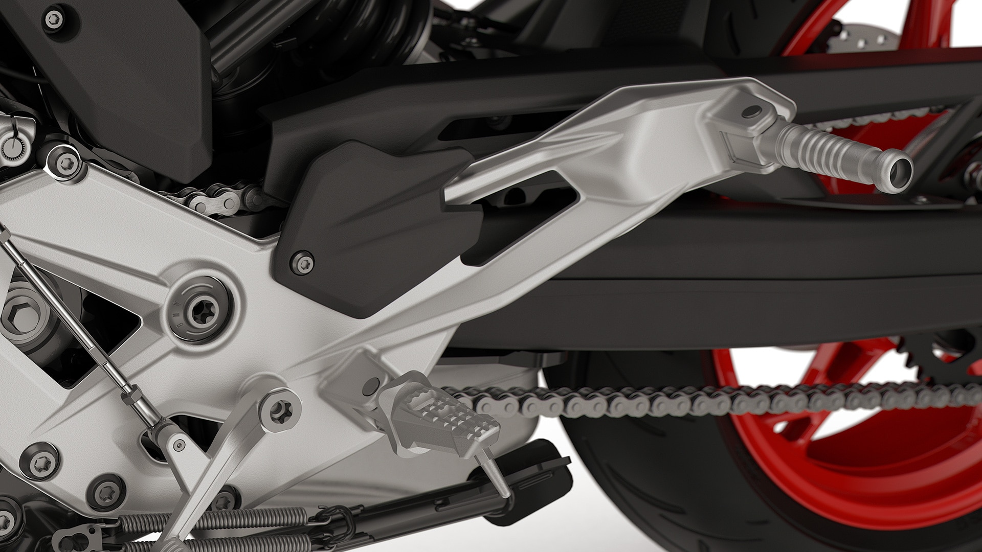 Les repose-pieds de la BMW F 900 R de BMW Motorrad