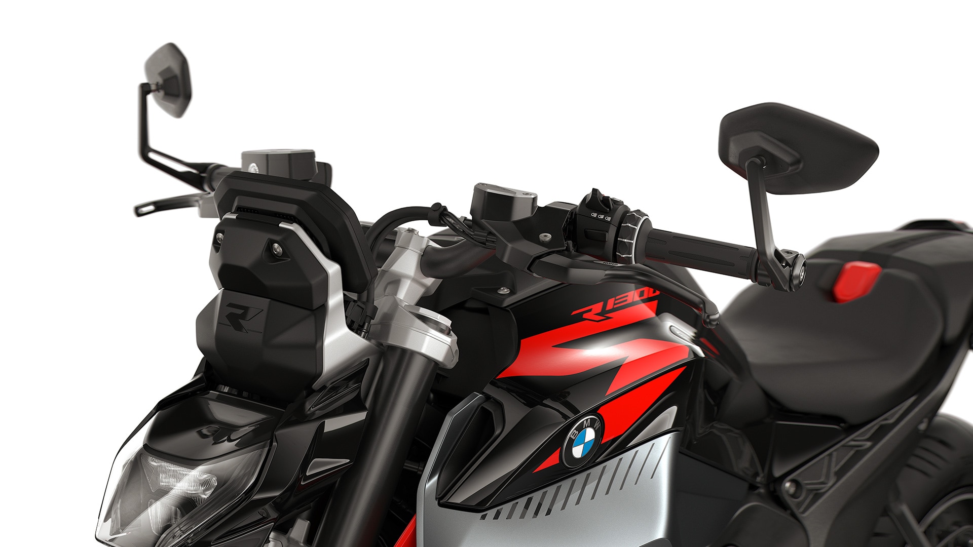 Rétroviseurs d'embouts de guidon de la BMW R 1300 R de BMW Motorrad