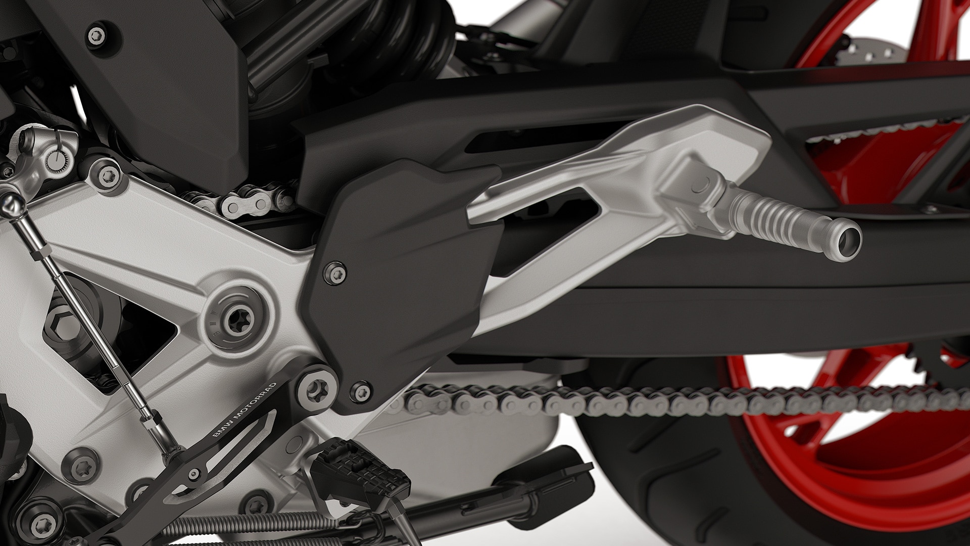 Repose-pieds et pédales fraisés de la BMW F 900 XR de BMW Motorrad