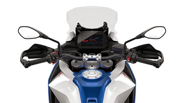 La fourche télescopique inversée réglable de la BMW F 900 XR de BMW Motorrad
