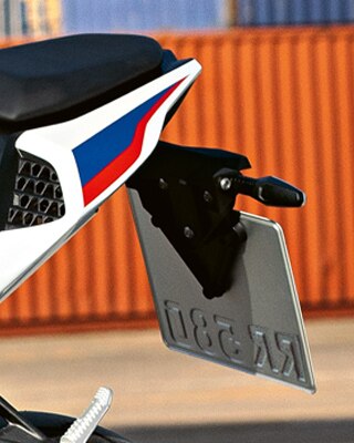 L'arrière de la nouvelle BMW RR