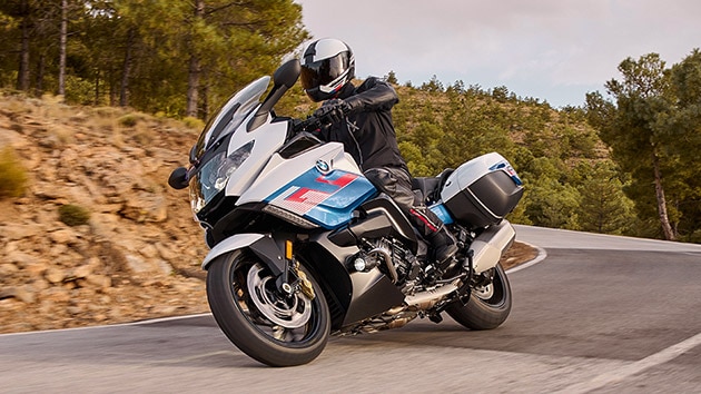 La K 1600 GT dans un virage