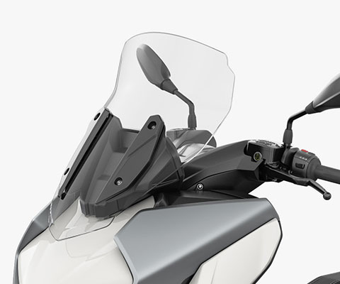 Ergonomics and wind protection C 400 GT