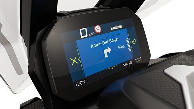 Fonctions de connectivité du C 400 X de BMW Motorrad