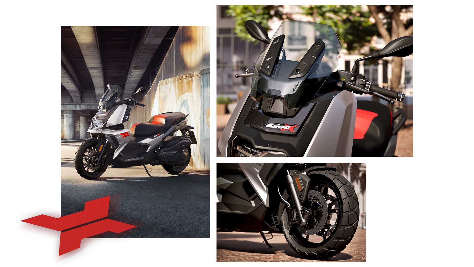 Collage des points forts du BMW C 400 X