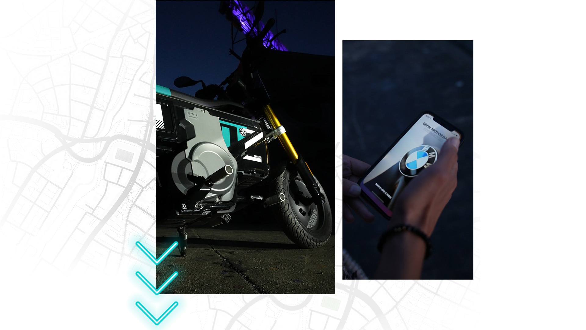 Keyless Ride et BMW Motorrad Connectivity sur le BMW CE 02