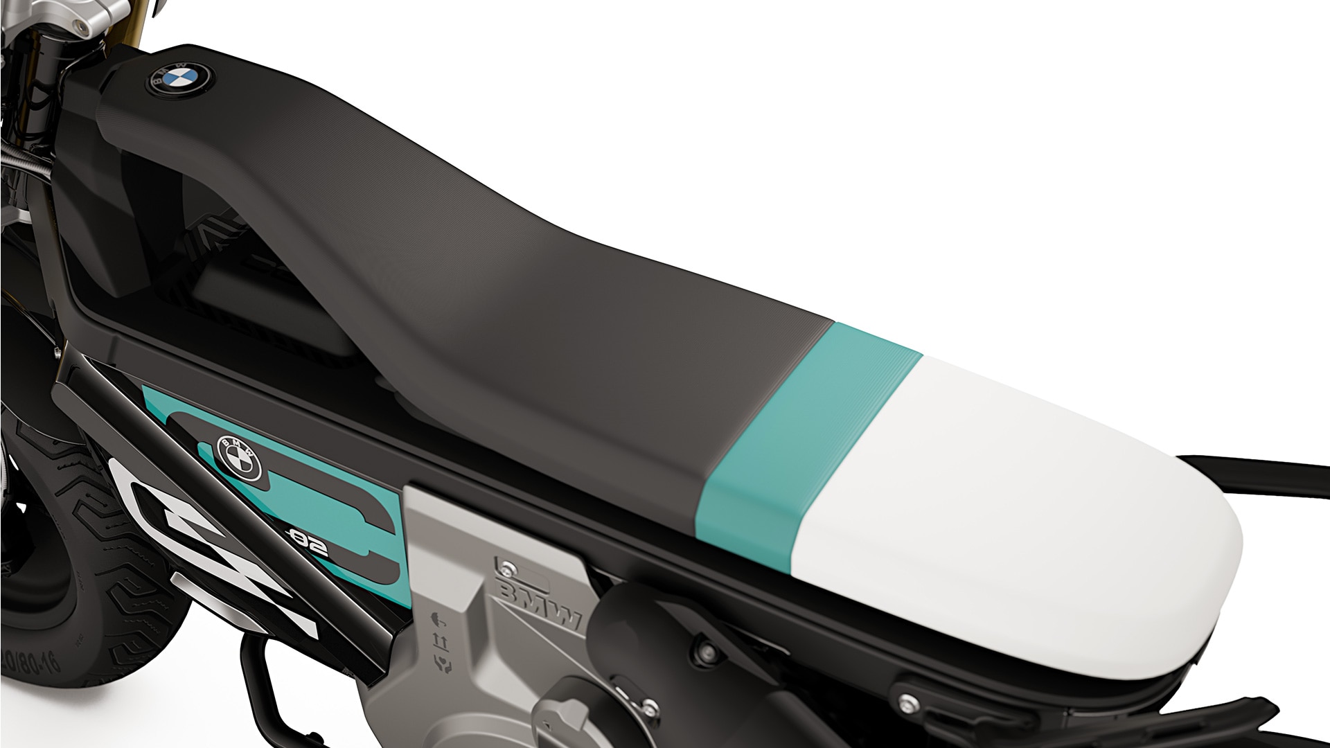 La selle Highline de l'eParkourer BMW CE 02 de BMW Motorrad