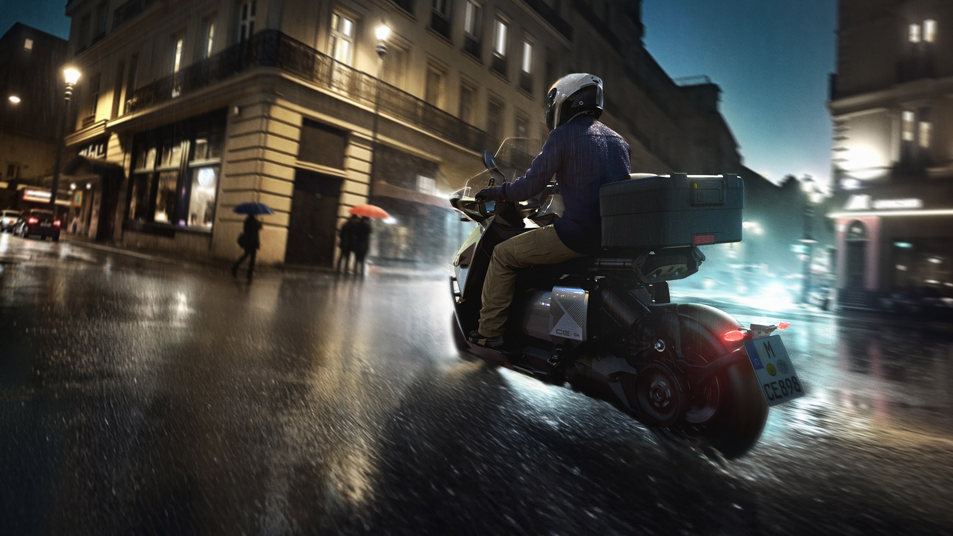 En sécurité sur la route avec le CE 04 de BMW Motorrad